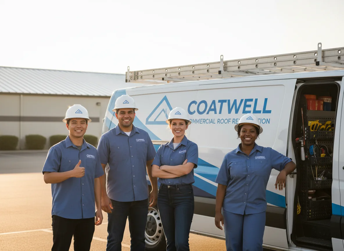 Commercial roof coating company in Maunie, IL